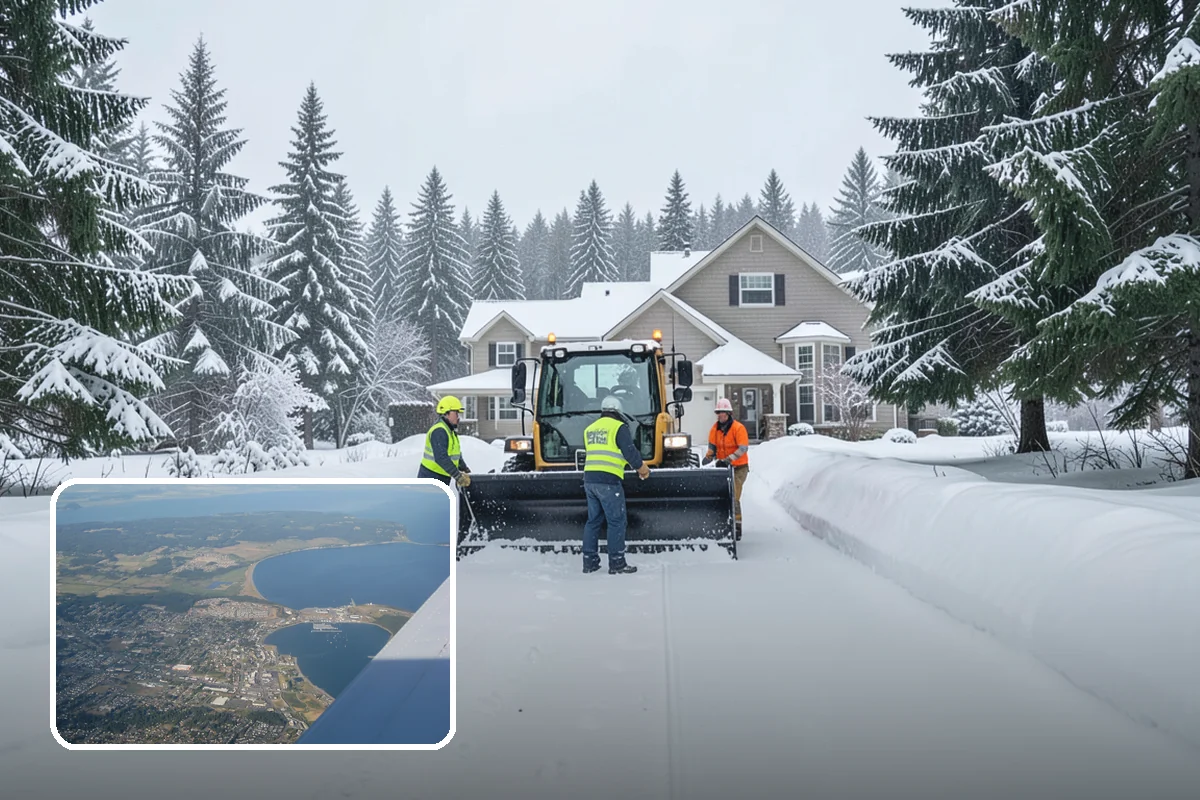 Stairs Snow Removal in Oak Harbor, Island County, WA - Eliminates packed ice hidden in tread corners and nosings