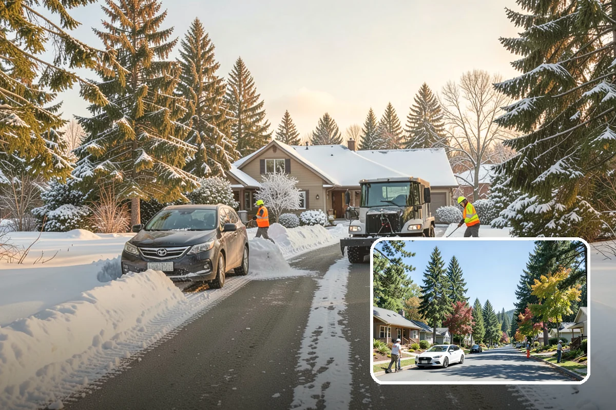 Stairs Snow Removal in Orting, Pierce County, WA - Eliminates packed ice hidden in tread corners and nosings