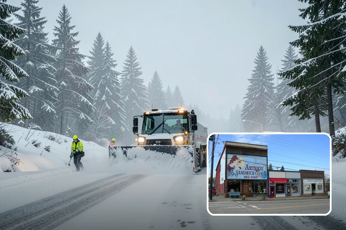 Stairs Snow Removal in Ruston, Pierce County, WA - Eliminates packed ice hidden in tread corners and nosings