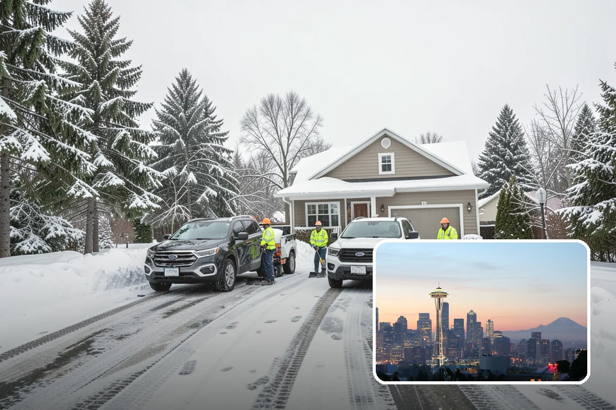 Stairs Snow Removal in Seattle, King County, WA - Eliminates packed ice hidden in tread corners and nosings