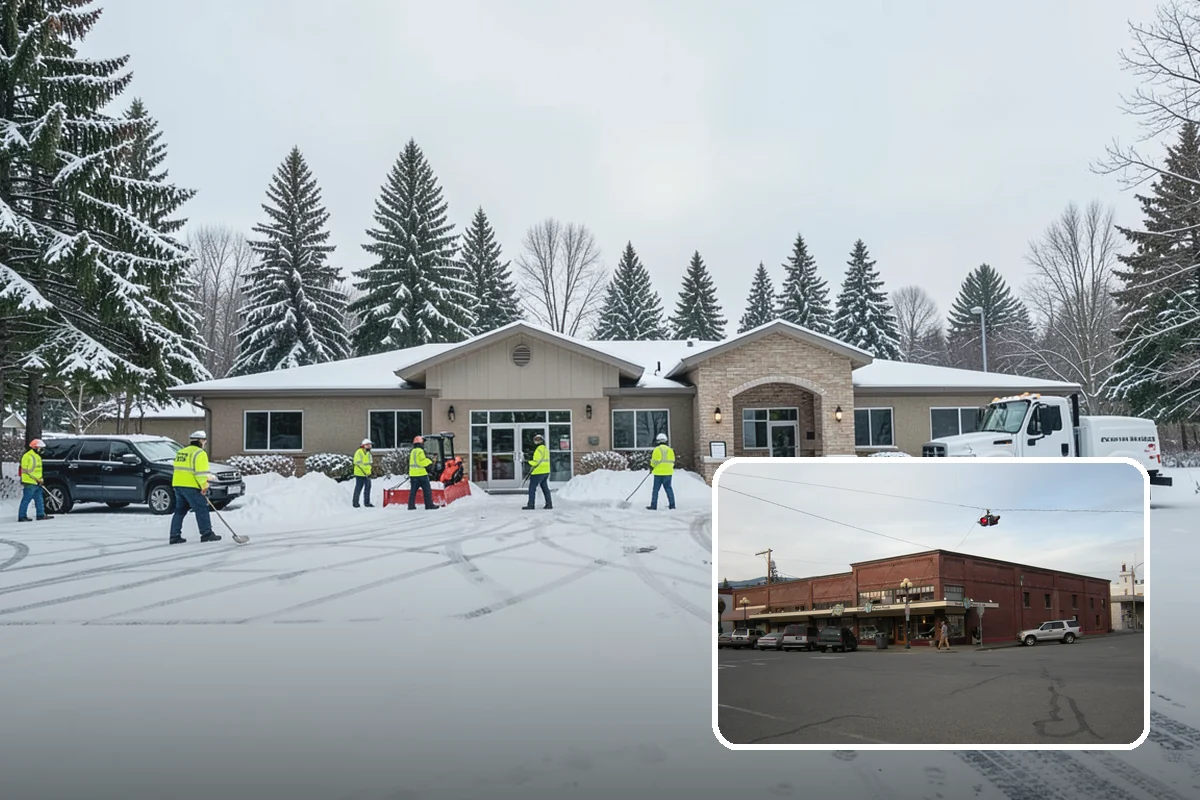Stairs Snow Removal in Sedro-Woolley, Skagit County, WA - Eliminates packed ice hidden in tread corners and nosings