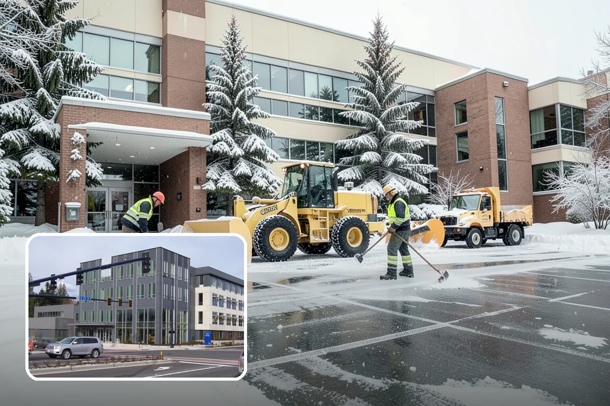 Stairs Snow Removal in Shoreline, King County, WA - Eliminates packed ice hidden in tread corners and nosings