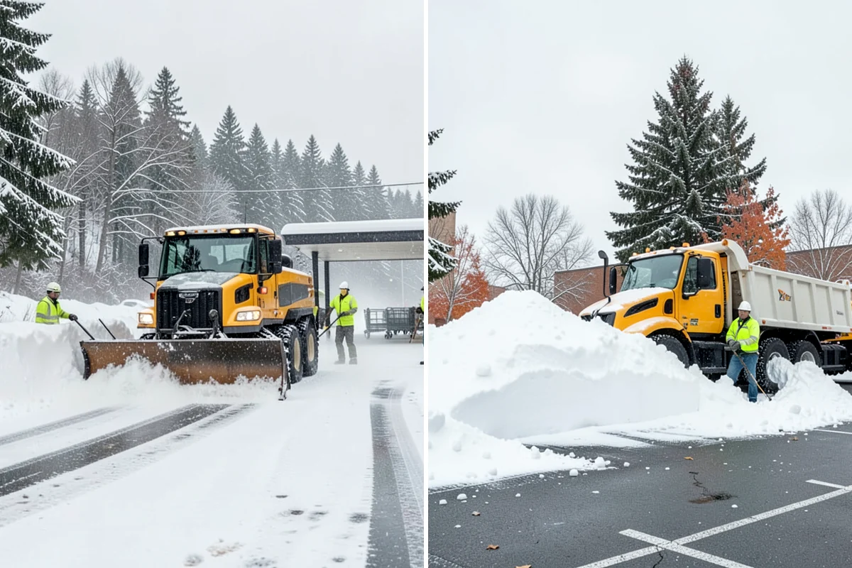 Stairs Snow Removal in Snoqualmie, King County, WA - Clear each tread and riser down to the surface by hand