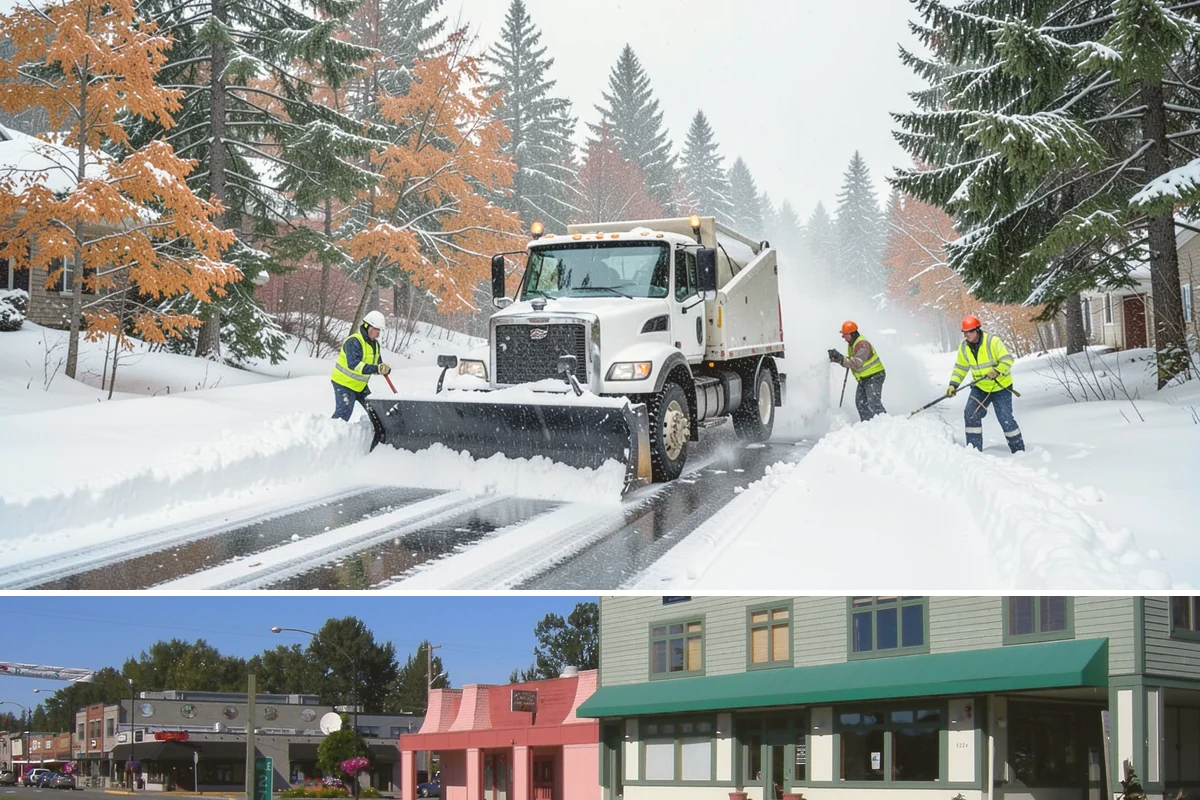 Stairs Snow Removal in Snoqualmie, King County, WA - Prioritize stair clearing at the leading edge of any snow or freezing-rain event, typically December through February in the...