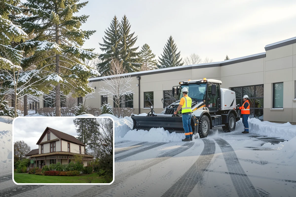 Stairs Snow Removal in Sumner, Pierce County, WA - Eliminates packed ice hidden in tread corners and nosings