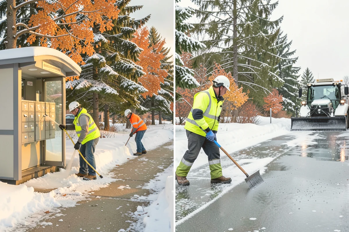 Steep Driveway Snow Removal in Algona, King County, WA - We assess the grade, surface, and runout at the base