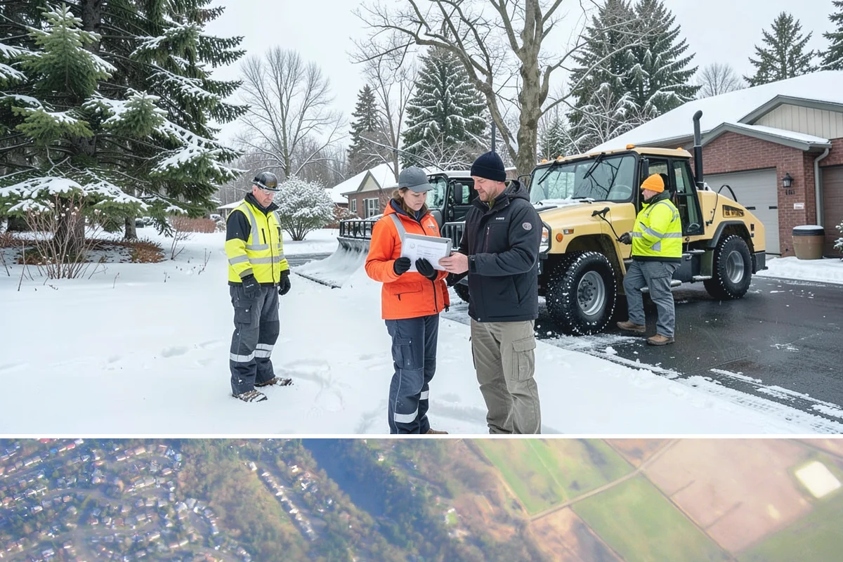 Steep Driveway Snow Removal in Algona, King County, WA - Steep drives need clearing and traction treatment with every snowfall and especially during the refreeze that follows each thaw.