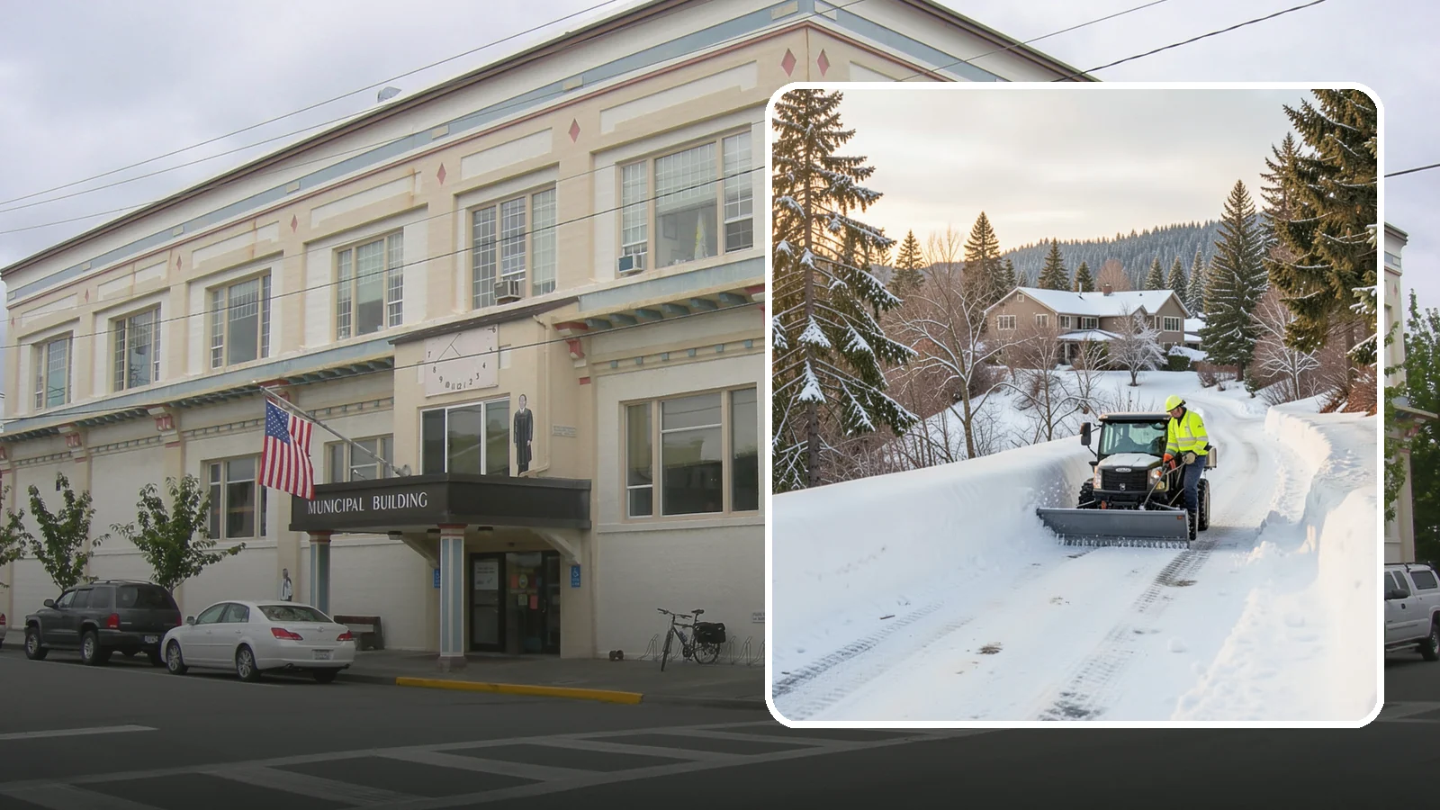 Steep Driveway Snow Removal in Anacortes, Skagit County, WA - We safely clear and treat steep driveways on the hillside lots that define so much of Western Washington's terrain.