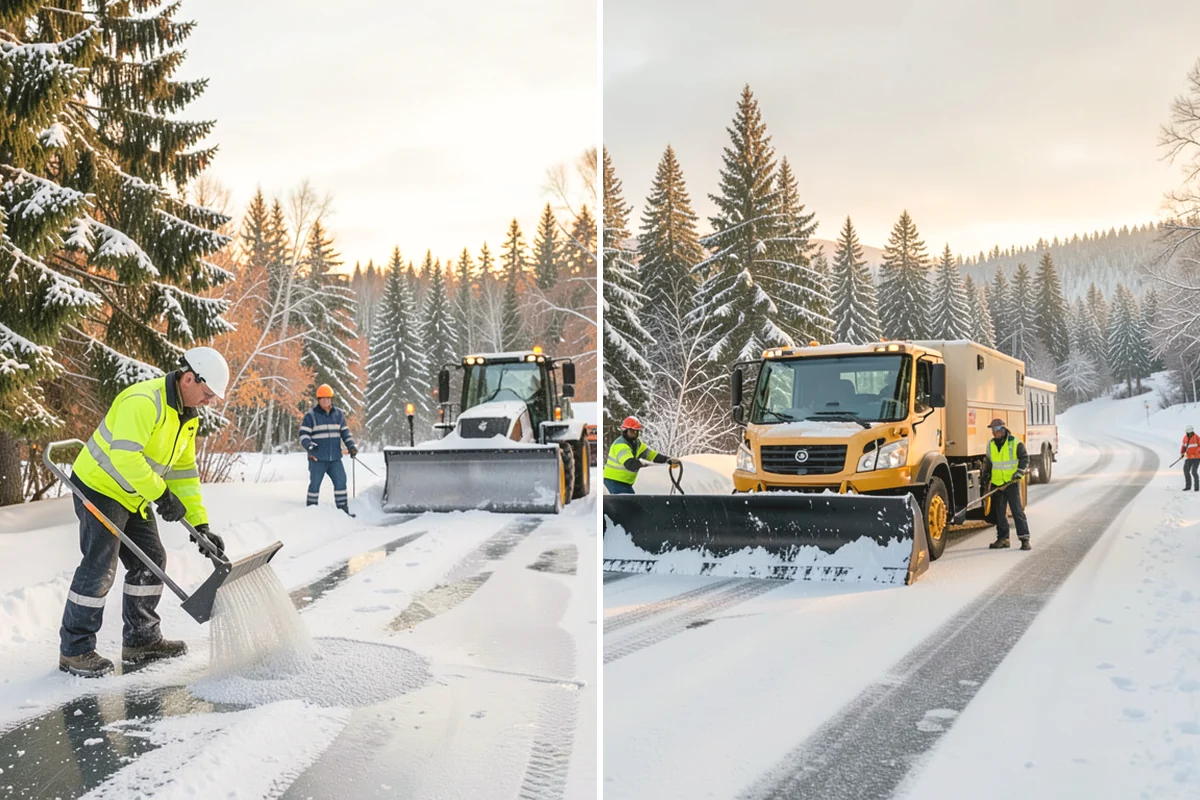 Steep Driveway Snow Removal in Anacortes, Skagit County, WA - We assess the grade, surface, and runout at the base