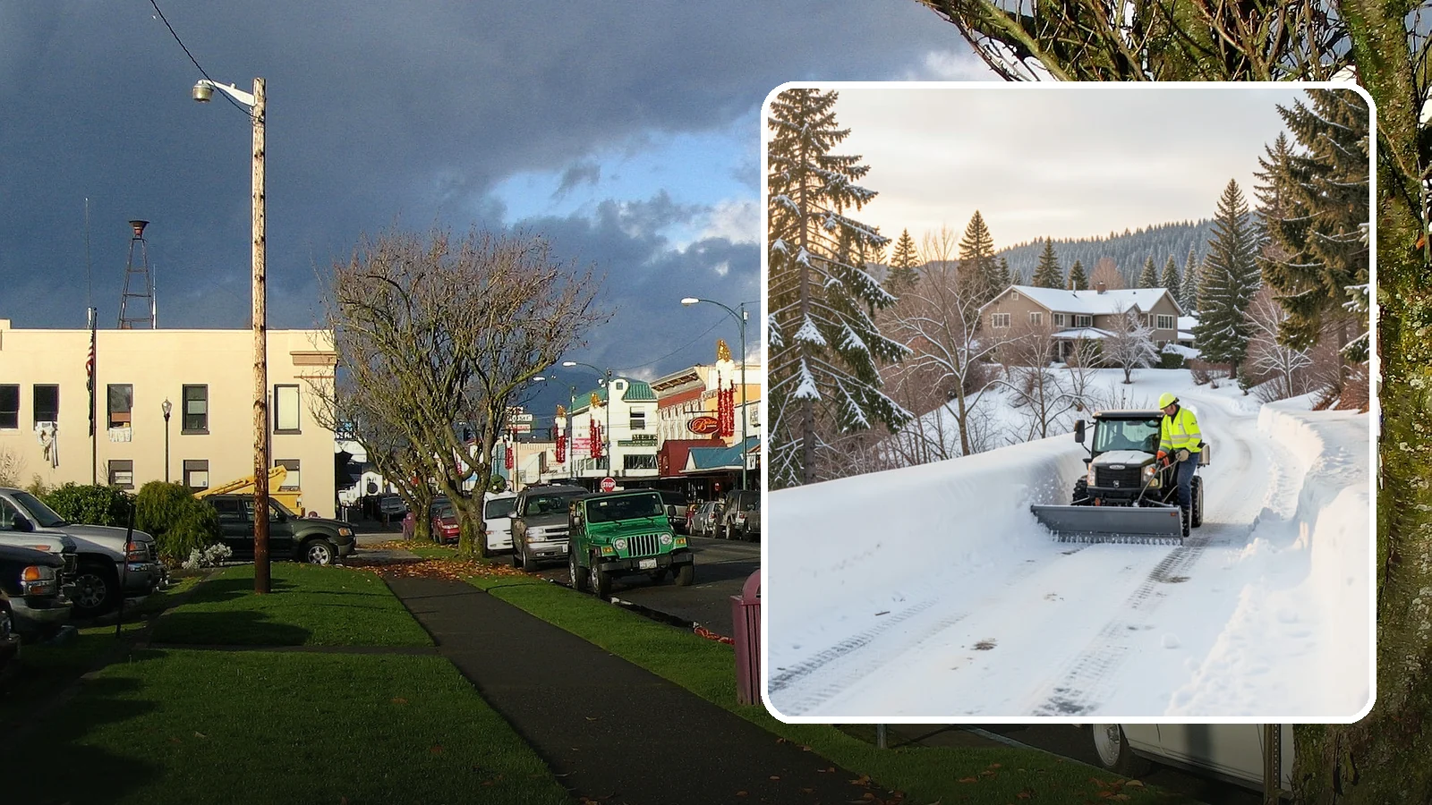 Steep Driveway Snow Removal in Arlington, Snohomish County, WA - We safely clear and treat steep driveways on the hillside lots that define so much of Western Washington's terrain.