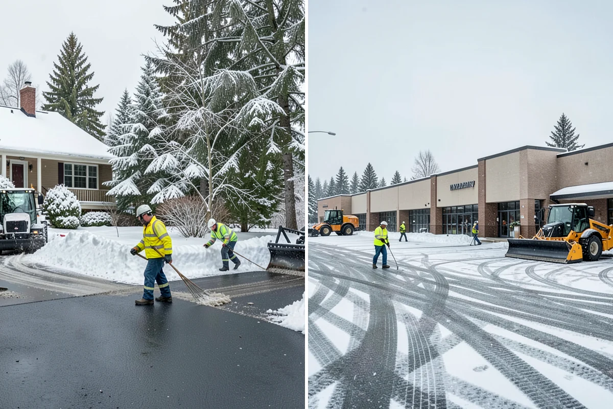 Steep Driveway Snow Removal in Arlington, Snohomish County, WA - We assess the grade, surface, and runout at the base