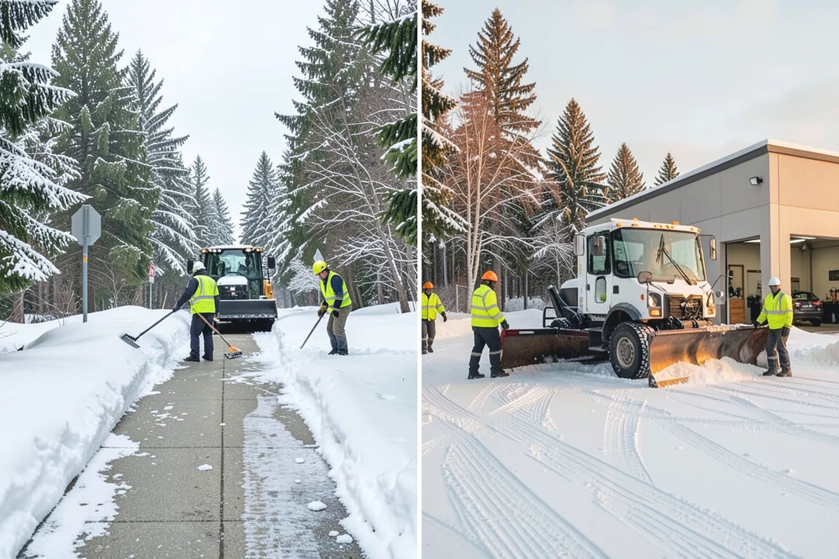 Steep Driveway Snow Removal in Auburn, King County, WA - We assess the grade, surface, and runout at the base