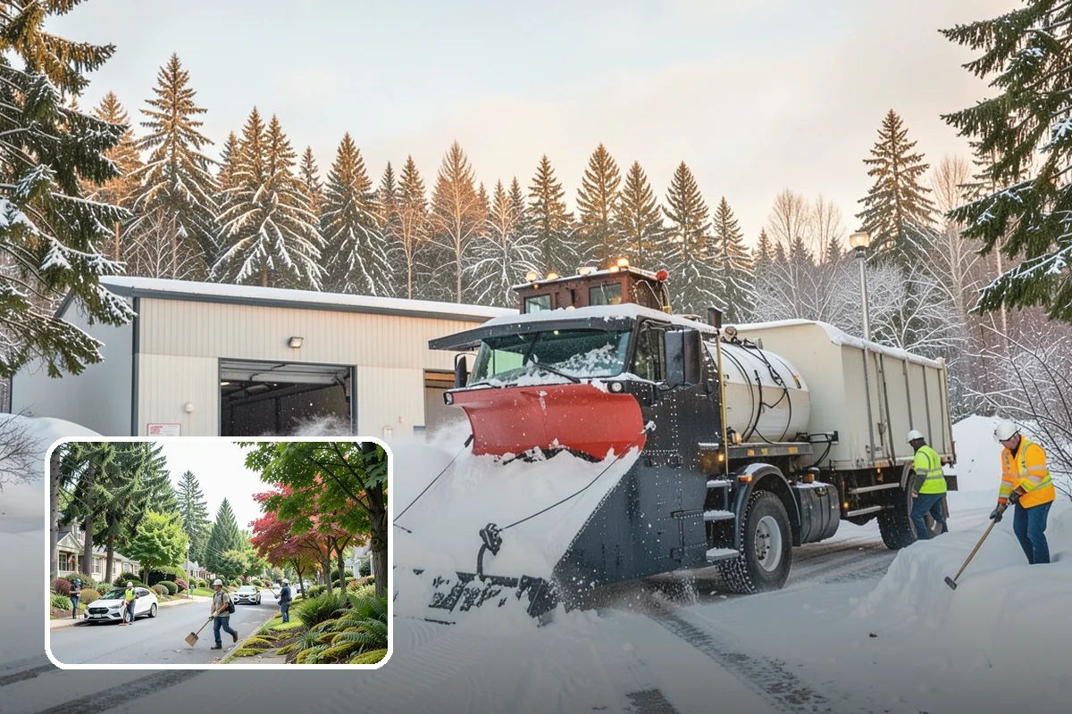 Steep Driveway Snow Removal in Beaux Arts Village, King County, WA - Handles grade safely with the right equipment and approach