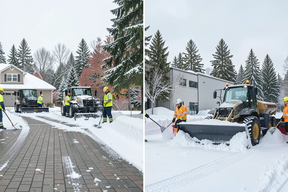 Steep Driveway Snow Removal in Beaux Arts Village, King County, WA - We assess the grade, surface, and runout at the base
