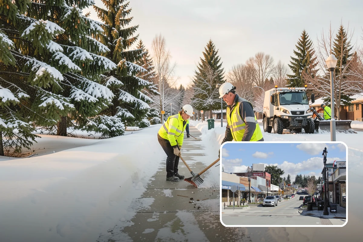 Steep Driveway Snow Removal in Bothell, King County, WA - Handles grade safely with the right equipment and approach