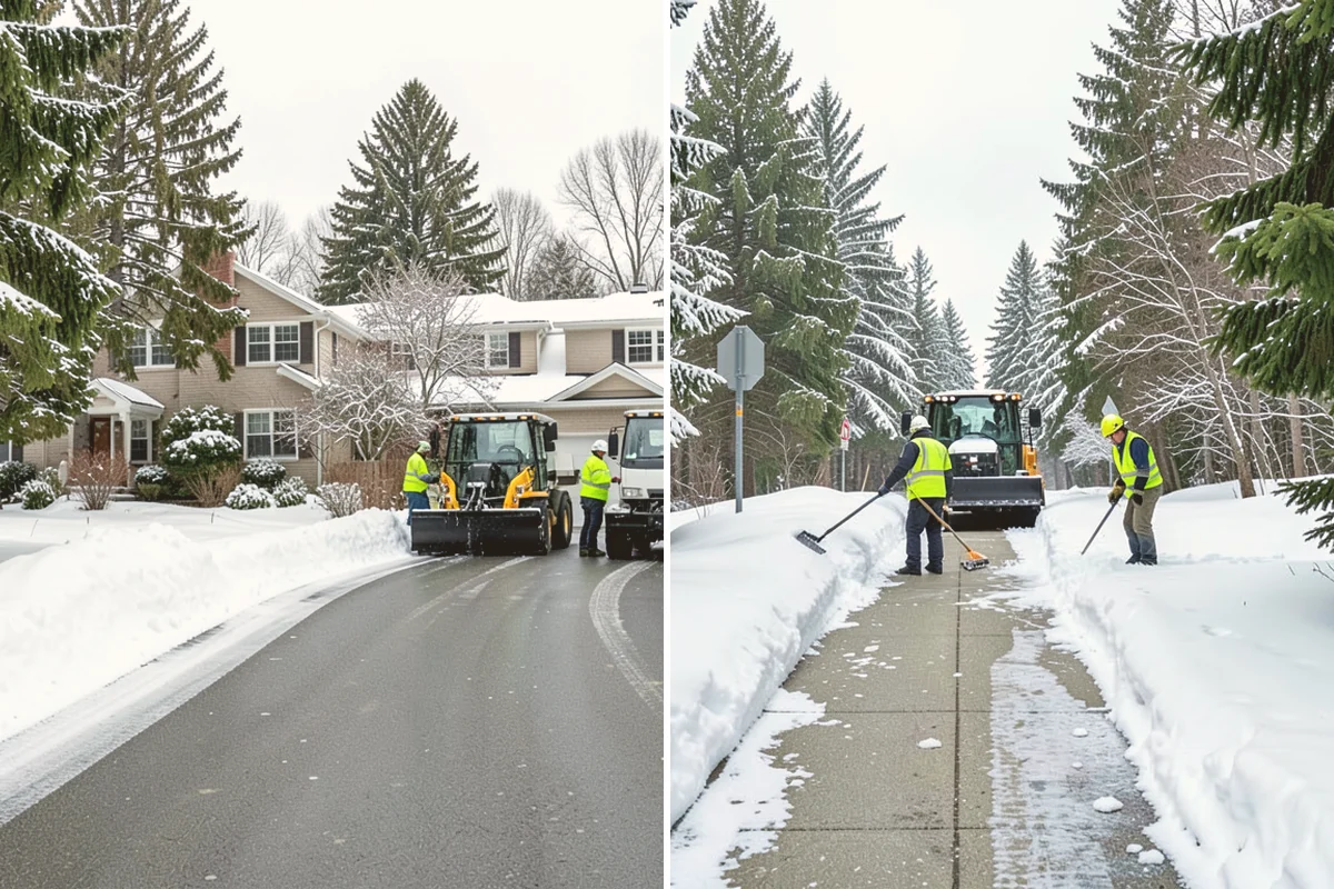 Steep Driveway Snow Removal in Bothell, King County, WA - We assess the grade, surface, and runout at the base
