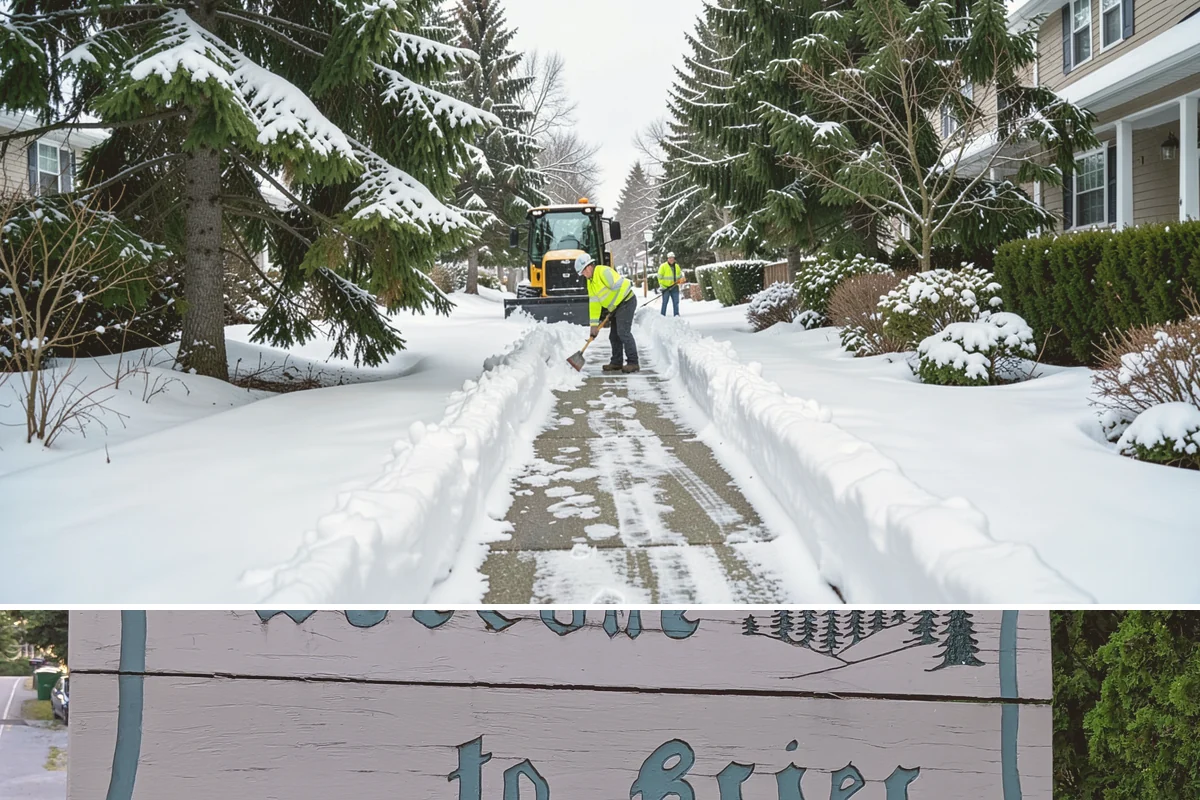 Steep Driveway Snow Removal in Brier, Snohomish County, WA - Steep drives need clearing and traction treatment with every snowfall and especially during the refreeze that follows each thaw.