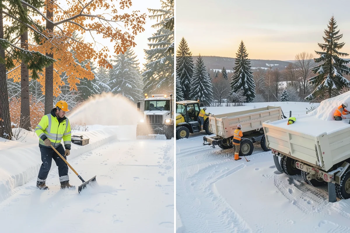 Steep Driveway Snow Removal in Buckley, Pierce County, WA - We assess the grade, surface, and runout at the base