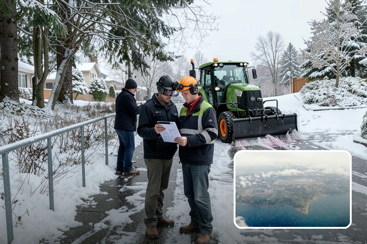 Steep Driveway Snow Removal in Burien, King County, WA - Handles grade safely with the right equipment and approach