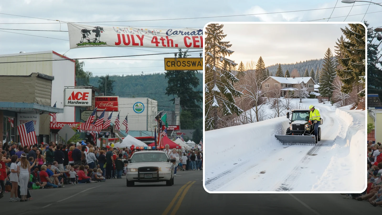 Steep Driveway Snow Removal in Carnation, King County, WA - We safely clear and treat steep driveways on the hillside lots that define so much of Western Washington's terrain.