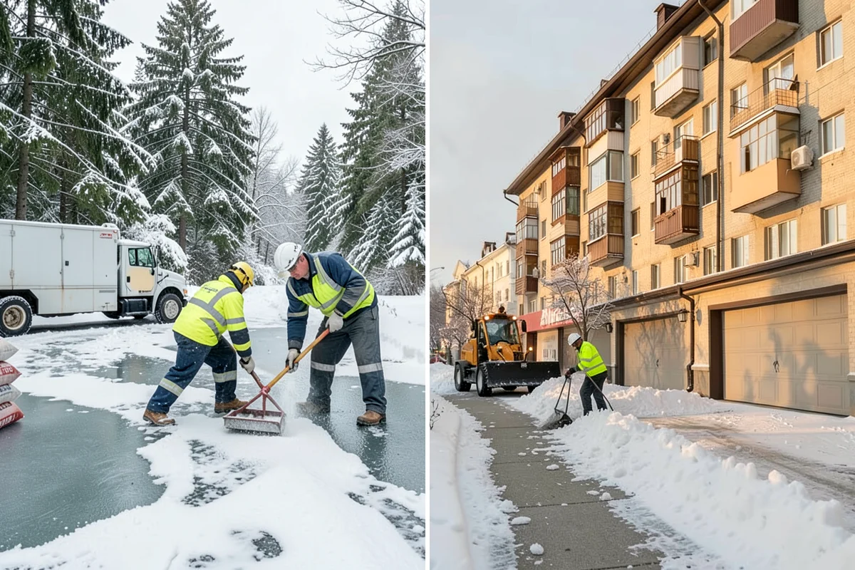 Steep Driveway Snow Removal in Clyde Hill, King County, WA - We assess the grade, surface, and runout at the base