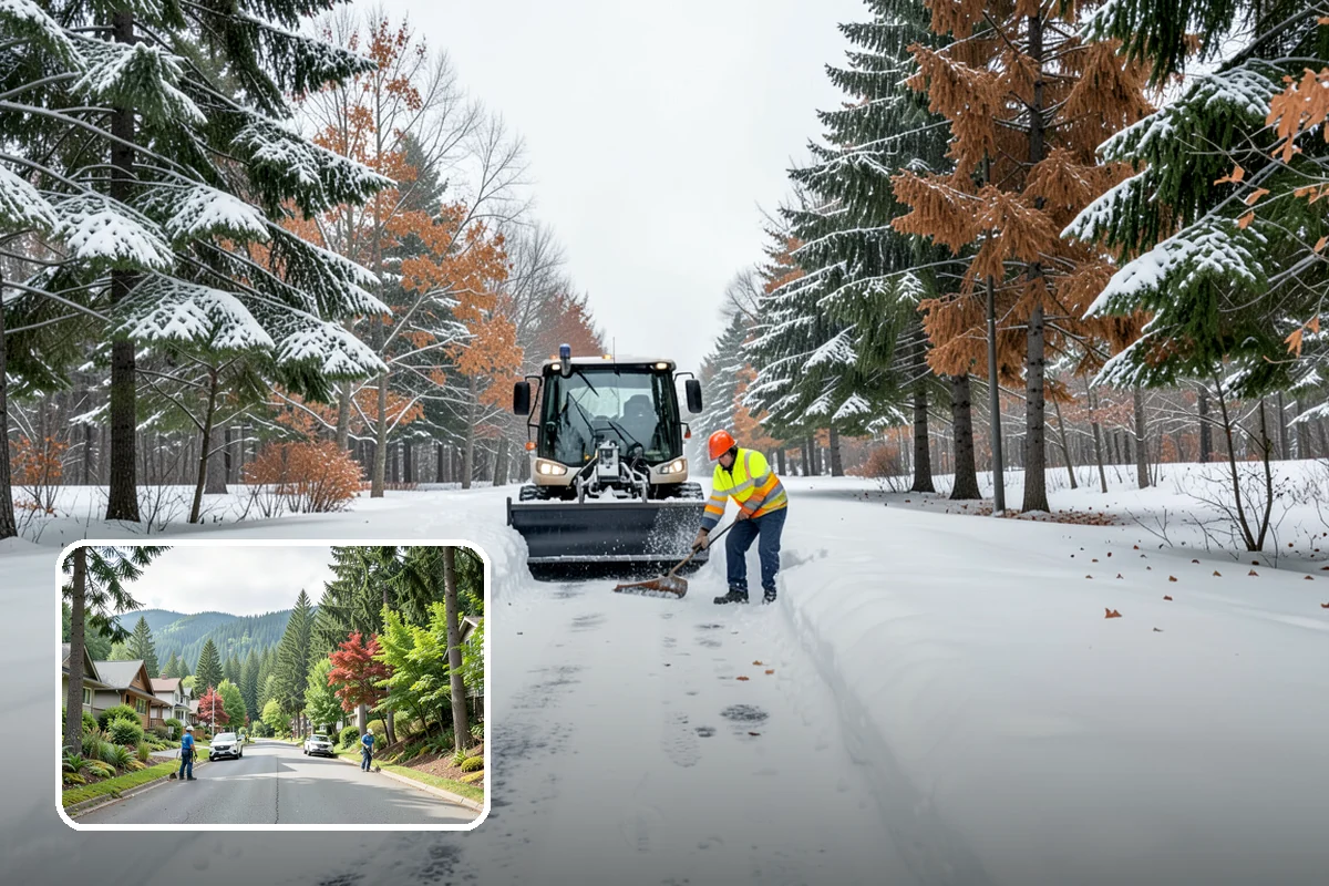 Steep Driveway Snow Removal in Darrington, Snohomish County, WA - Handles grade safely with the right equipment and approach