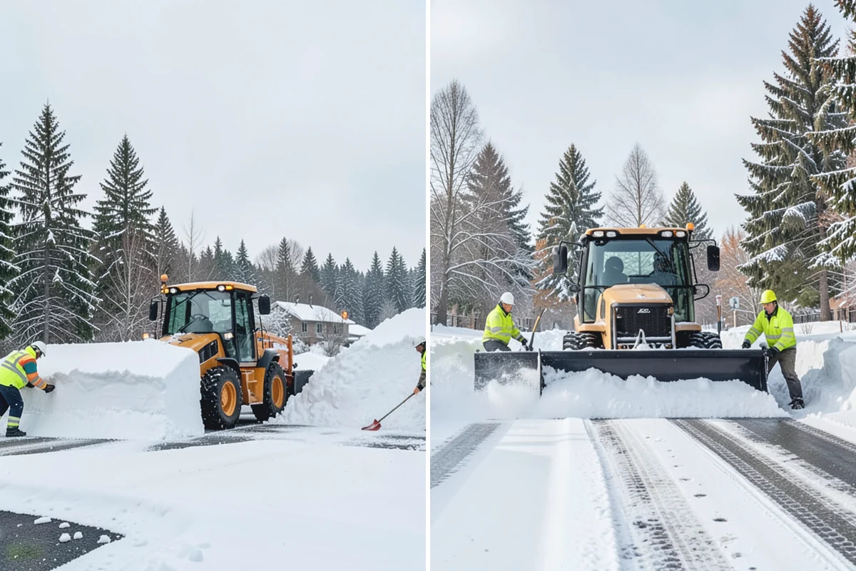 Steep Driveway Snow Removal in Des Moines, King County, WA - We assess the grade, surface, and runout at the base