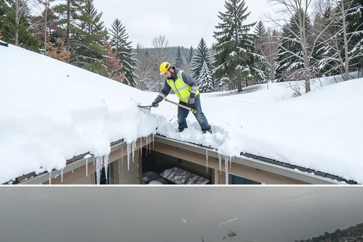 Steep Driveway Snow Removal in Des Moines, King County, WA - Steep drives need clearing and traction treatment with every snowfall and especially during the refreeze that follows each thaw.