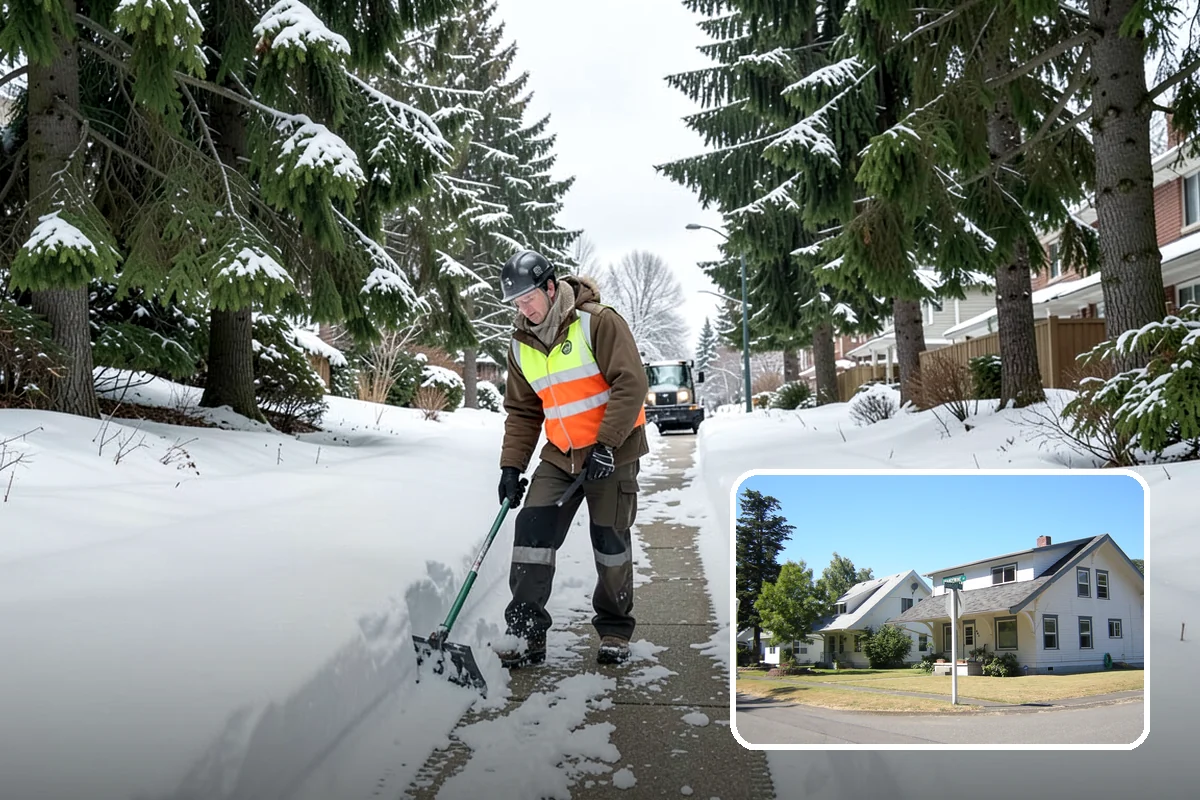 Steep Driveway Snow Removal in DuPont, Pierce County, WA - Handles grade safely with the right equipment and approach