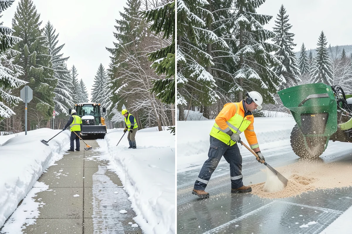 Steep Driveway Snow Removal in Duvall, King County, WA - We assess the grade, surface, and runout at the base