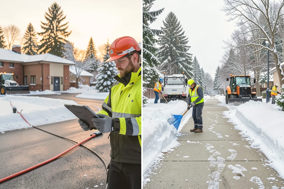 Steep Driveway Snow Removal in Eatonville, Pierce County, WA - We assess the grade, surface, and runout at the base