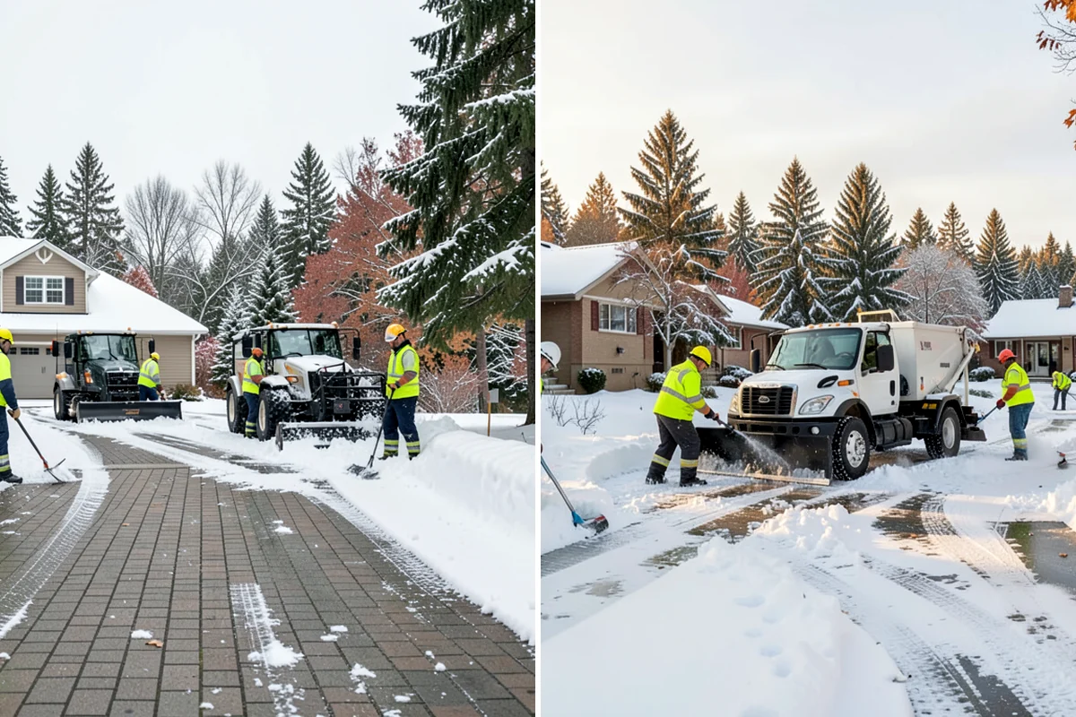 Steep Driveway Snow Removal in Everett, Snohomish County, WA - We assess the grade, surface, and runout at the base