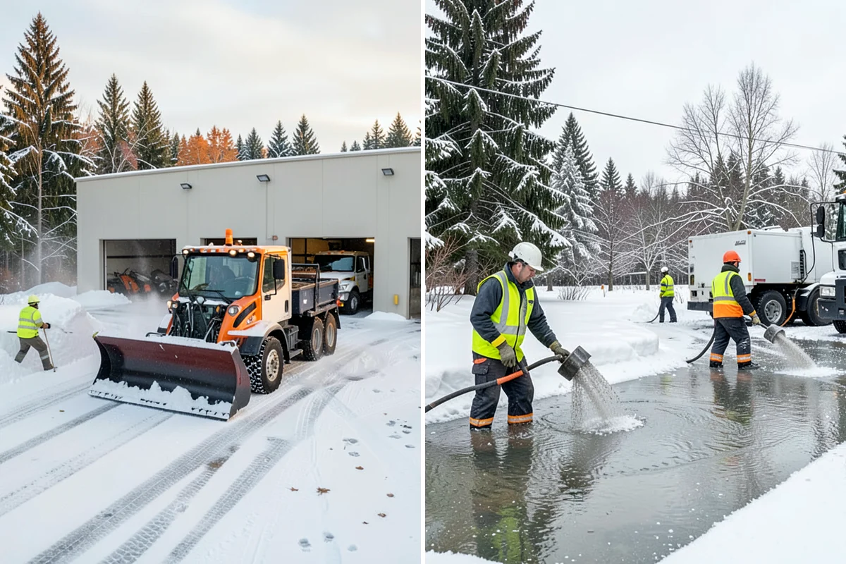 Steep Driveway Snow Removal in Federal Way, King County, WA - We assess the grade, surface, and runout at the base