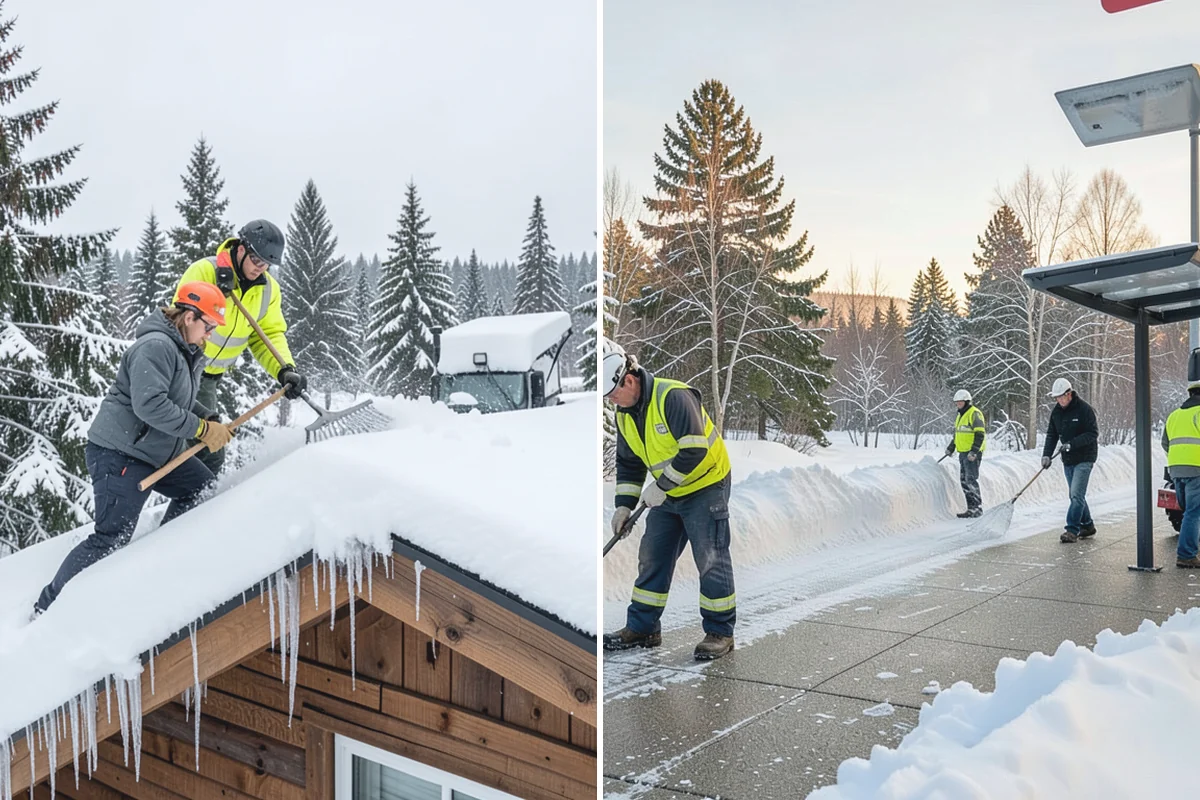 Steep Driveway Snow Removal in Gold Bar, Snohomish County, WA - We assess the grade, surface, and runout at the base
