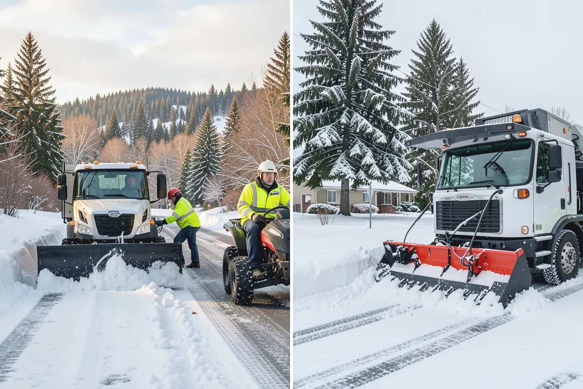 Steep Driveway Snow Removal in Hamilton, Skagit County, WA - We assess the grade, surface, and runout at the base
