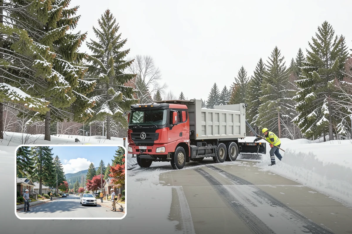 Steep Driveway Snow Removal in Hunts Point, King County, WA - Handles grade safely with the right equipment and approach