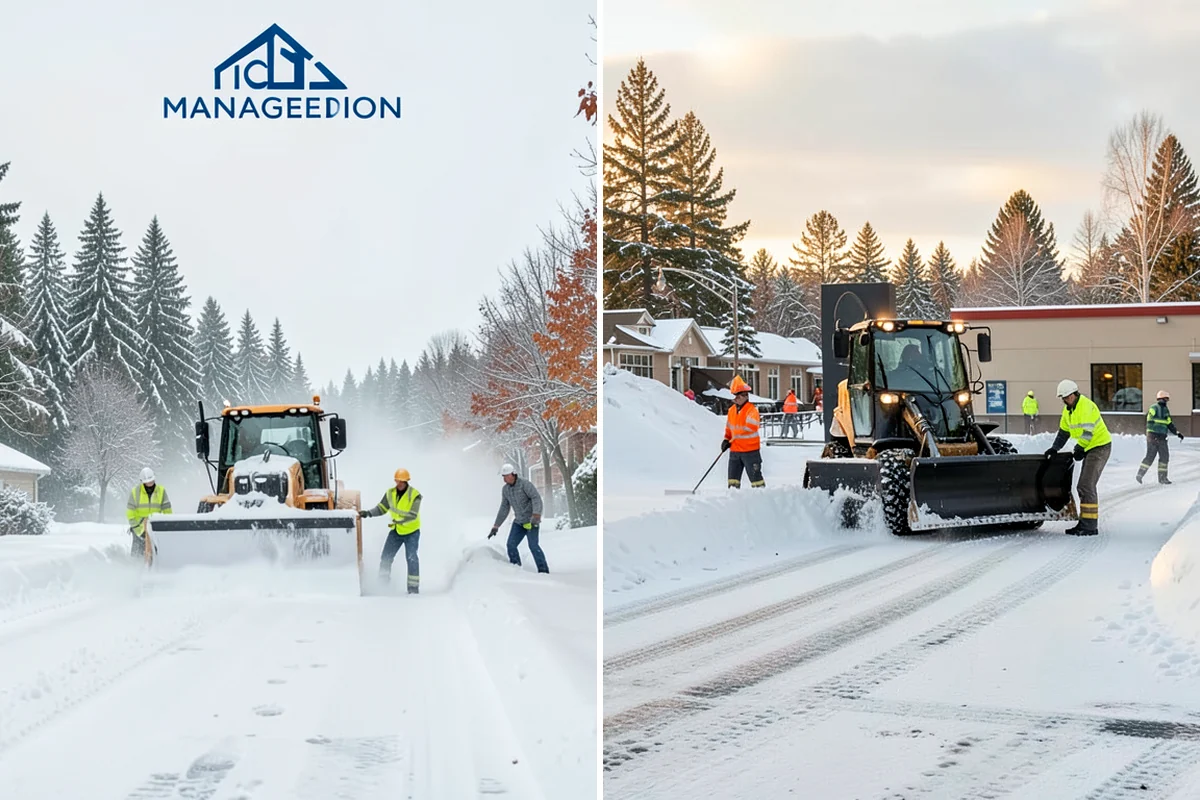 Steep Driveway Snow Removal in Hunts Point, King County, WA - We assess the grade, surface, and runout at the base