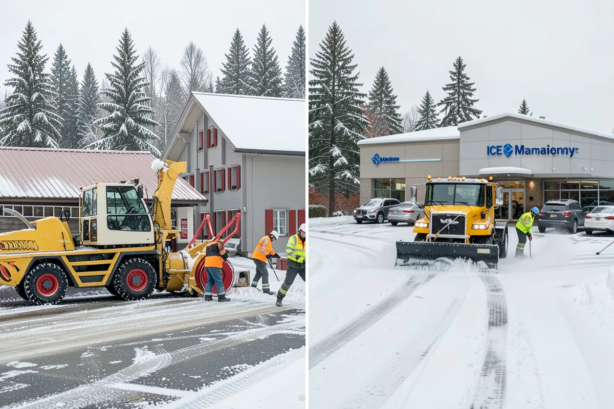 Steep Driveway Snow Removal in Kenmore, King County, WA - We assess the grade, surface, and runout at the base