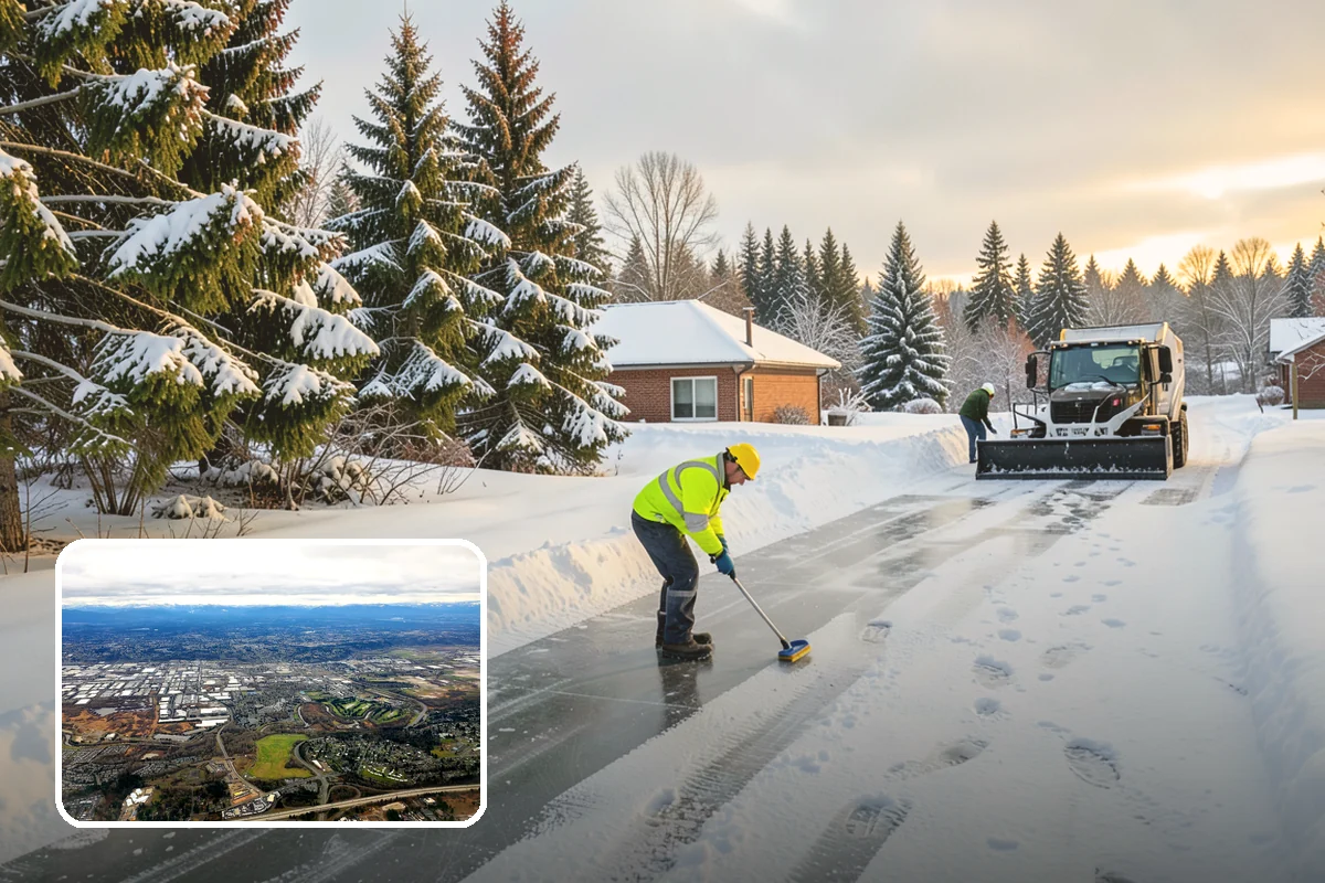 Steep Driveway Snow Removal in Kent, King County, WA - Handles grade safely with the right equipment and approach