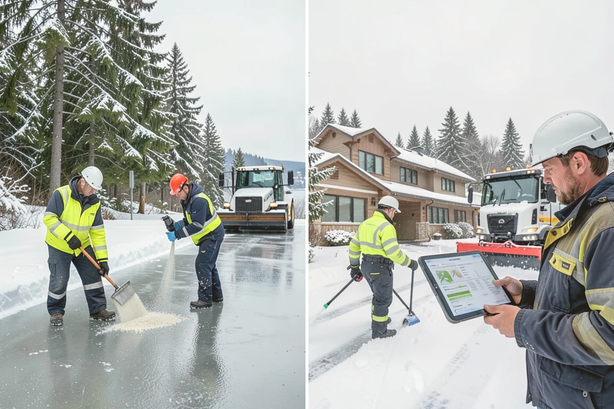 Steep Driveway Snow Removal in Kent, King County, WA - We assess the grade, surface, and runout at the base