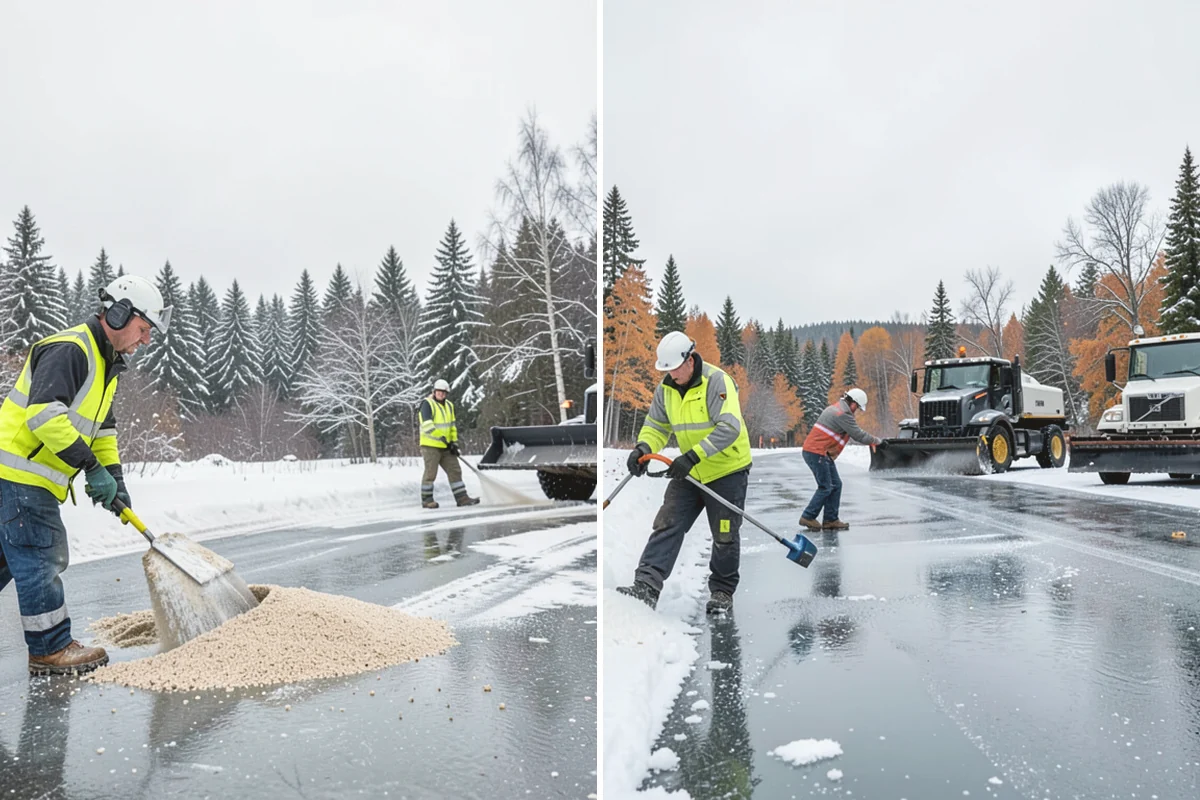 Steep Driveway Snow Removal in La Conner, Skagit County, WA - We assess the grade, surface, and runout at the base