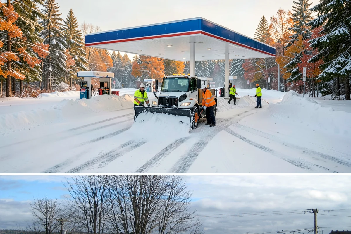 Steep Driveway Snow Removal in Langley, Island County, WA - Steep drives need clearing and traction treatment with every snowfall and especially during the refreeze that follows each thaw.