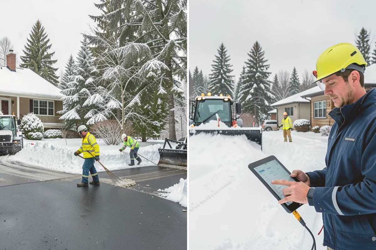 Steep Driveway Snow Removal in Lynnwood, Snohomish County, WA - We assess the grade, surface, and runout at the base