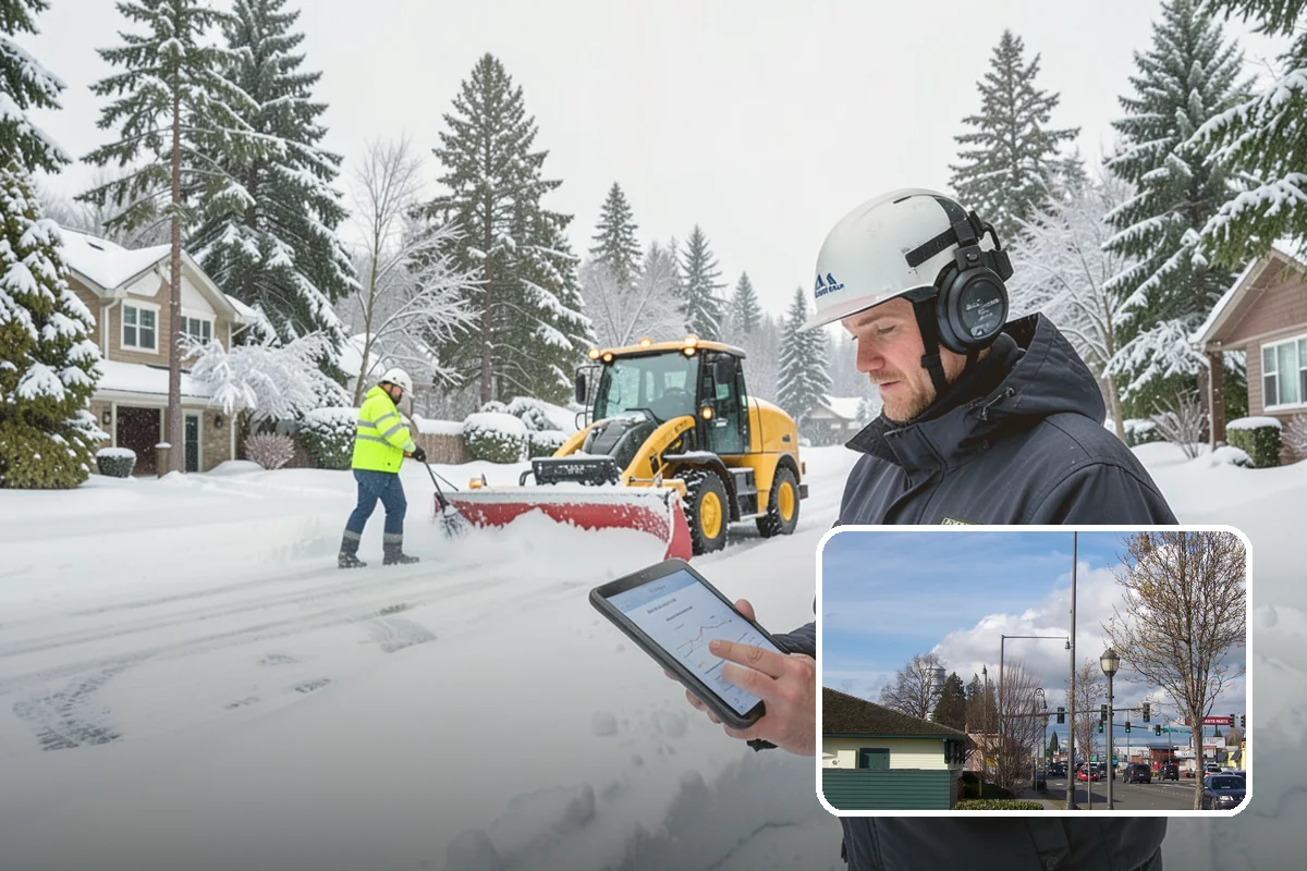Steep Driveway Snow Removal in Marysville, Snohomish County, WA - Handles grade safely with the right equipment and approach