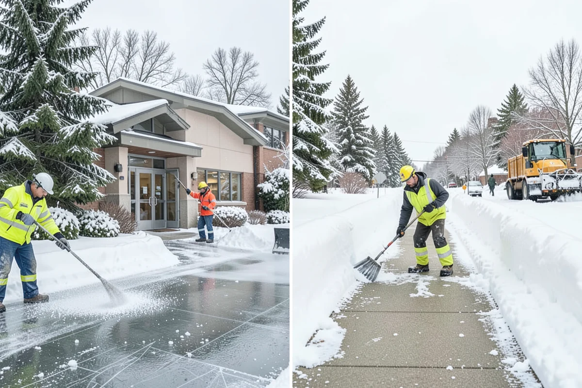 Steep Driveway Snow Removal in Marysville, Snohomish County, WA - We assess the grade, surface, and runout at the base
