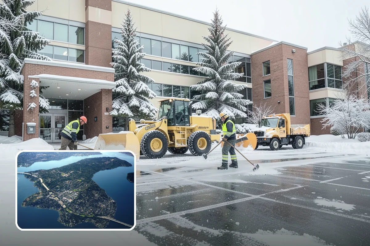 Steep Driveway Snow Removal in Mercer Island, King County, WA - Handles grade safely with the right equipment and approach