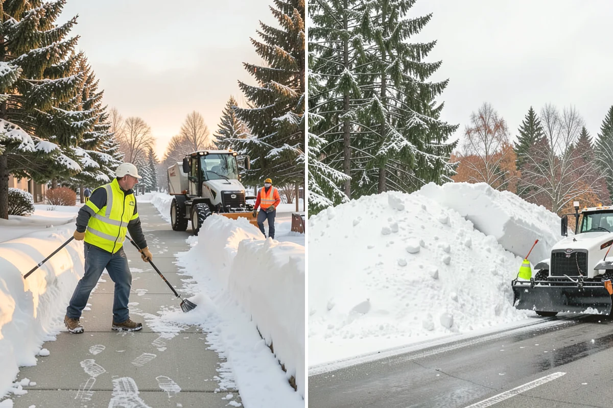 Steep Driveway Snow Removal in Mercer Island, King County, WA - We assess the grade, surface, and runout at the base