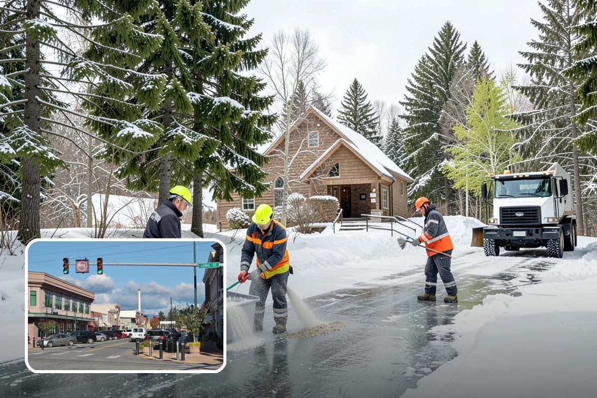 Steep Driveway Snow Removal in Monroe, Snohomish County, WA - Handles grade safely with the right equipment and approach