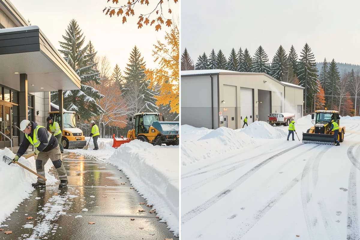 Steep Driveway Snow Removal in Mount Vernon, Skagit County, WA - We assess the grade, surface, and runout at the base
