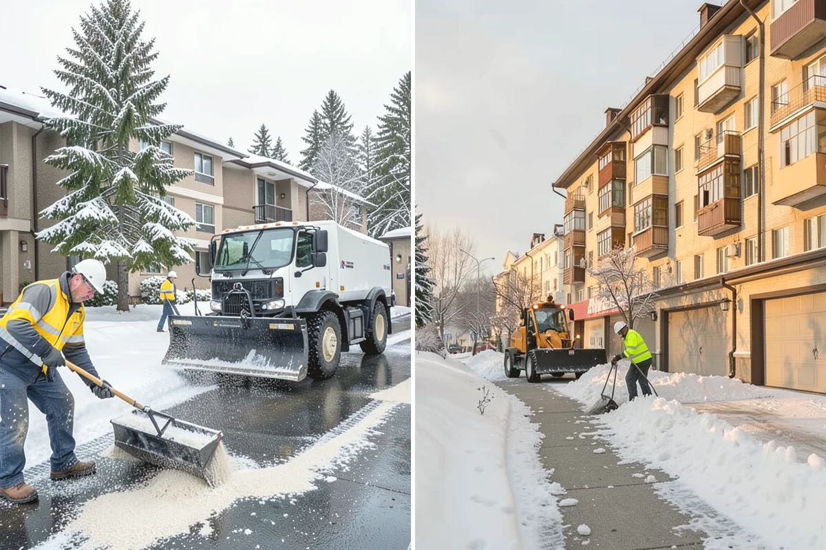 Steep Driveway Snow Removal in Mountlake Terrace, Snohomish County, WA - We assess the grade, surface, and runout at the base